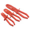 3pcs Fuel Water Line Hose Clamps Pinch Off Pliers Free Hands Tools (Red) Newly