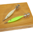 5pcs Luminous Shrimp Lures 8cm Squid Jig Hook Octopus Hard Baits (Green) Newly