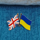 1 Pcs Ukraine UK Brooch Country Flag Badge Clothes Cufflinks Love Peace(C) Newly