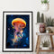 Frameless Oil Painting Arts Picture By Number Jellyfish Hand Painted Craft Set