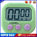 LCD Digital Timer Magnetic Kitchen Countdown Alarm Clock with Stand (Green)