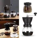 Coffee Bean Mill Manual Coffee Grinder Adjustable Knob Setting Ceramic ABS