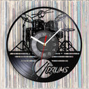 Drum Kit Clock Watch Wall Hanging Wall Clocks Hanging Watch Record Wall Clock