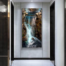 5D DIY Full Round Drill Diamond Painting Waterfall Embroidery Cross-stitch Ar
