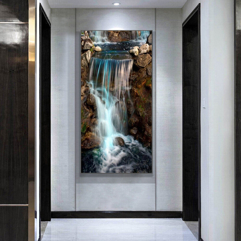 5D DIY Full Round Drill Diamond Painting Waterfall Embroidery Cross-stitch Ar