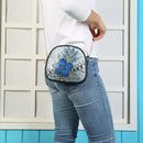 DIY Flower Special Shaped Diamond Painting Leather Clutch Chain Crossbody B