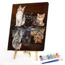 40X50cm Oil Paint By Numbers Cat Maps Out Tiger Frameless Picture Home Deco