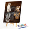 40X50cm Oil Paint By Numbers Cat Maps Out Tiger Frameless Picture Home Deco