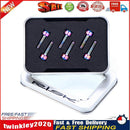 RISK 6pcs Titanium Stem Screws Bicycle MTB Handlebar Lock Bolts (M5X16mm) Newly