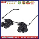 LED Magnifier Glasses Loupes Portable 20X Observation Magnifying Eyewear