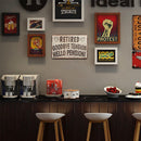 Retro Pension Letter Metal Plate Painting for Bar Pub Tin Plaques Wall Sign