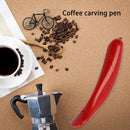 Electrical Latte Art Pen Coffee Carving Cappuccino Pull Flower Decor (Red)