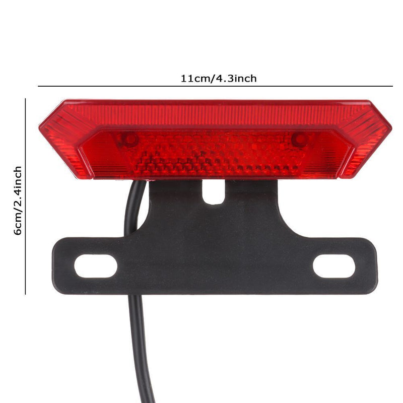 Electric Bicycle Accessories Tail LED Lamp E-bike Rear Light Safety Warning