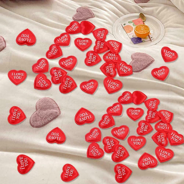 Heart Shape Wedding Room Decorations Sponge Petals Day Rose Petals P9G7