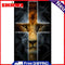 Handmade Cross Lion 5D DIY Full Round Drill Drawing Kit Diamond Painting Artwork