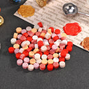 100pcs Octagon Fire Painting Seal Paint Grains for Stamping Wedding Envelopes