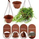 14PCS Plastic Flower Pot Chain Plant Basket Planter Holder Hanging Balcony Decor