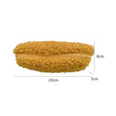 Stationery Storage Plush Pen Case Student School Pencil Organizer (Yellow)