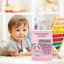 Piggy Bank ATM Machine Electronic Safe Money Jar for Boys Girls (Pink) Newly