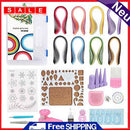 21pcs Handmade DIY Quilled Paper Beginner Set Craft Quilling Tool Paper Decor