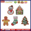 5pcs DIY Full Drill Special Shaped Diamond Painting Christmas Keyring Decor