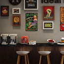 Home Weatherproof Retro Chic Sexy Girl Sign Iron Painting Wall Drawing Templates