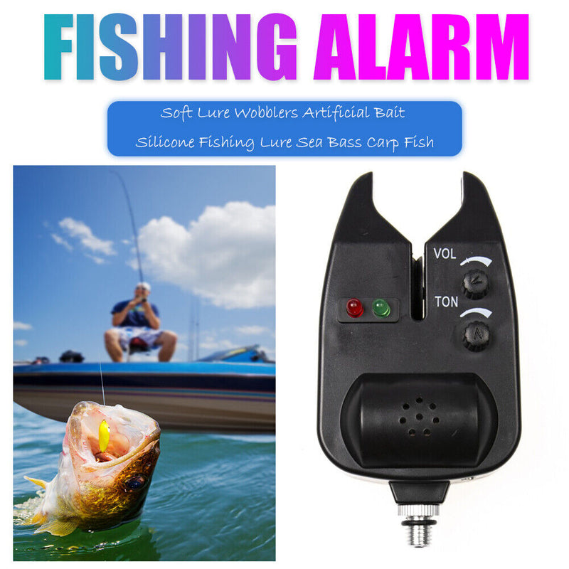 LED Tone Volume Sensitivity Sound Fishing Alarm Waterproof Fish Rod Alert