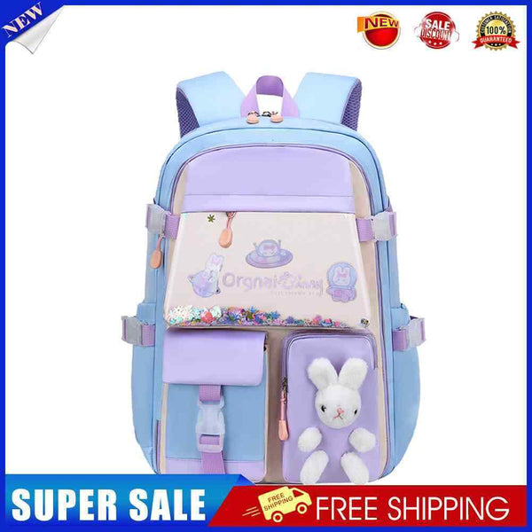 #A Cute Bunny Backpack for Girls Teenage Student Kindergarten Princess Shoulder