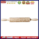 Valentine Day Letters Embossing Rolling Pin for DIY Baking Cookies (Rose)