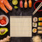 Bamboo Non-stick Sushi Rolling Mats Rice Paddles Roller Sushi Tool (White)