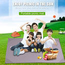 Portable Outdoor Picnic Waterproof Mat Sand Beach Folding Blanket (Grey)