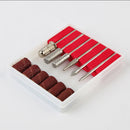 6pcs Nail Drill Bits Grinder Kit Manicure Art Polish Rotary Burr Cuticle Cutter