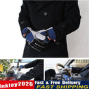 Men Winter Warm Fleece Thermal Motorcycle Ski Snow Snowboard Gloves Blue  Newly
