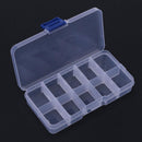 10plaids Detachable Storage Boxes Plastic Transparent Makeup Jewelry Box Newly