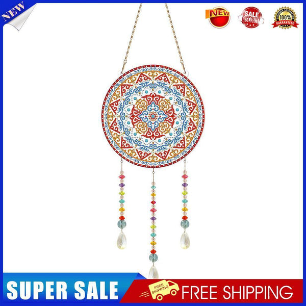 DIY Crystal Prism Teardrop Pendant Diamond Painting Kit Wind Chime (PFL06)