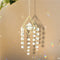 Crystal Windchimes Ornament Lighting Ball Home Hanging Pendant Decor (A) Newly