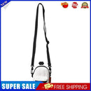 Nylon Crossbody Bag Men Women Street Hip Hop Zip Small Phone Packs (White)