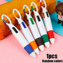 Cartoon Keychain Ballpoint Pen 4 Color Press Carabiner Pen D8R0 K4J1