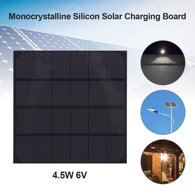 4.5W 6V Portable Mini Solar Panel Board Battery Cell Chargers Charging Modu