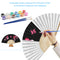 Butterfly Folding Fan DIY Handmade Oil Paint By Numbers Art Craft(SX37)