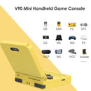 V90 3.0 inch Retro Flip Handheld Console Mini Video Game Player (Yellow) Newly
