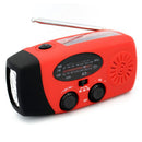 Portable AM FM Hand Crank Solar Wind Up Radio Dynamo USB Charger Light Torch