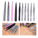 Eyelash Extension Clip Hair Pluckers Stainless Steel Eyebrow Tweezer