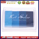 4 Colors Gradient Inkpad DIY Stamp Colored Ink Pad Printing Stationery(1)