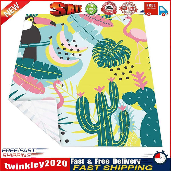 Waterproof Beach BBQ Blanket Outdoor Picnic Camping Playing Mat (Cactus) Newly