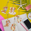 5D Diamond Painting Keyring Kits DIY Animal Keychain Jewelry Mosaic Decorat
