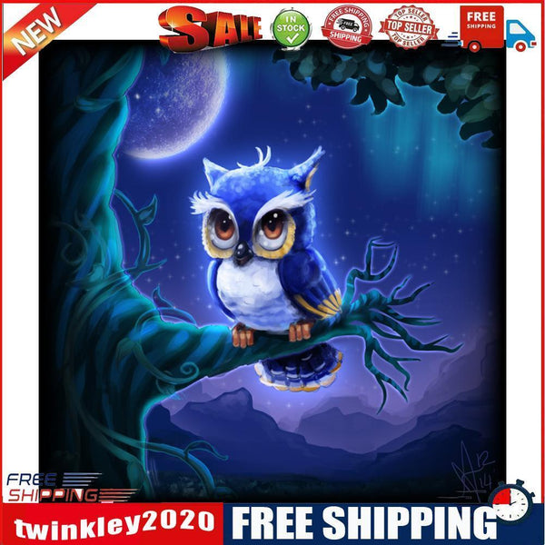 5D Diamond Painting DIY Owl Full Round Drill Rhinestone Kit