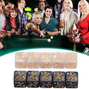10pcs Dice Counter 5 Positive +1-1 5 Negative Gathering Table Game (Black)