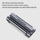 MK-200 Aluminum Alloy M.2 Solid State Hard Disk Heatsink for NGFF NVMe 2280 SSD