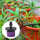 100pcs Adjustable Water Dropper Irrigation Hose Drip Head (Purple)